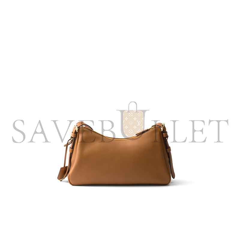 Pra*a aimÉe medium leather shoulder bag 1bc229 (31*18*10cm)